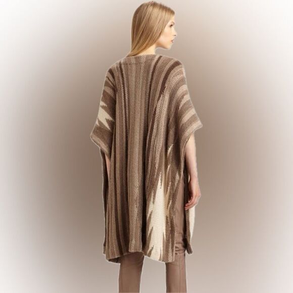 Ralph Lauren Black Label Cashmere Serape Ruana - Picture 1 of 16